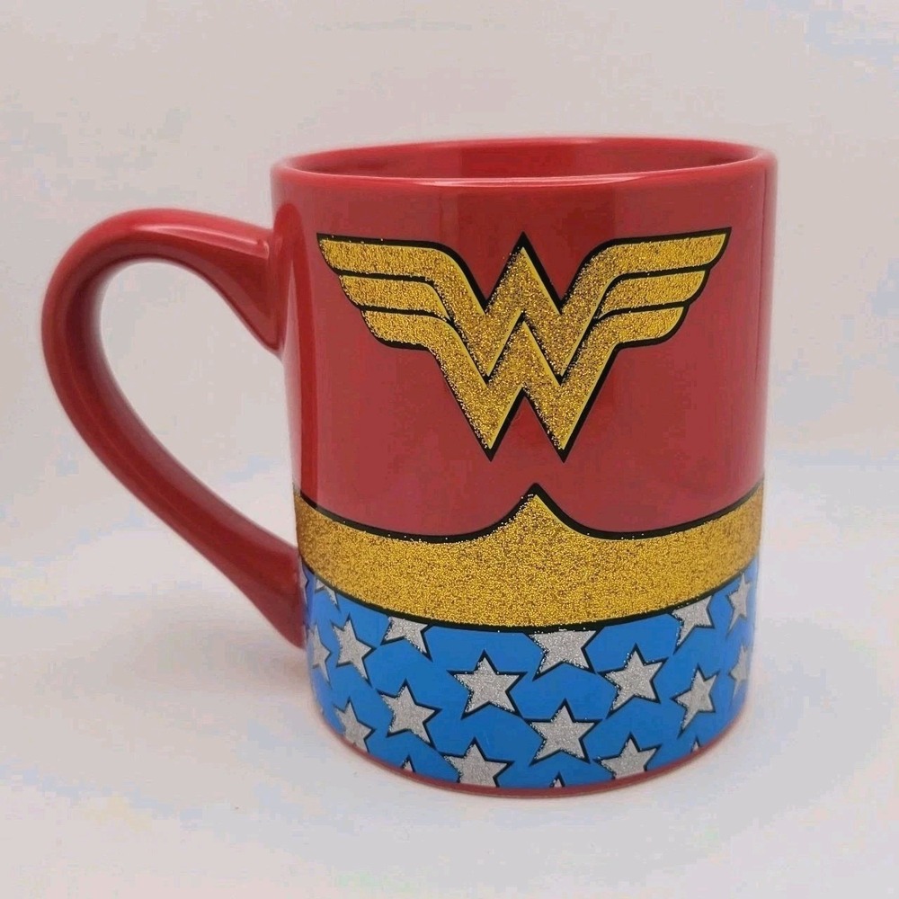 Wonder Woman Uniform Ceramic Coffee Mug 14 oz DC Comics Superhero Collectible